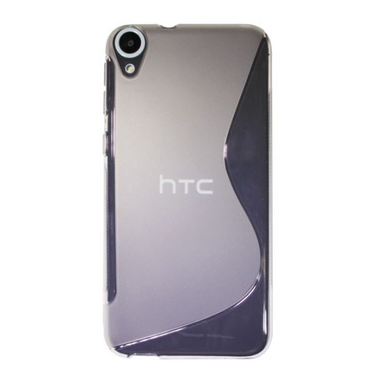 HTC Desire 820 - Gumiran ovitek (TPU) - belo-prosojen SLine
