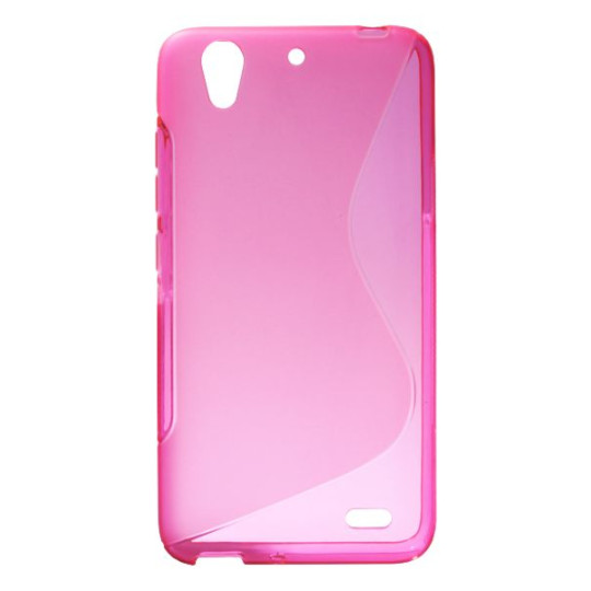 Huawei Ascend G630 - Gumiran ovitek (TPU) - roza-prosojen SLine