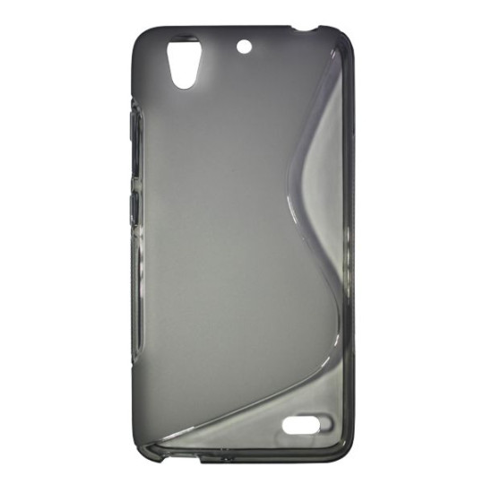 Huawei Ascend G630 - Gumiran ovitek (TPU) - sivo-prosojen SLine