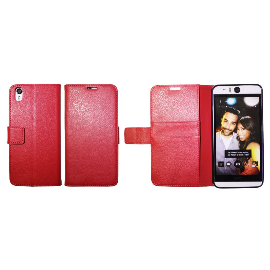 HTC Desire Eye - Preklopna torbica (WLG) - rdeča