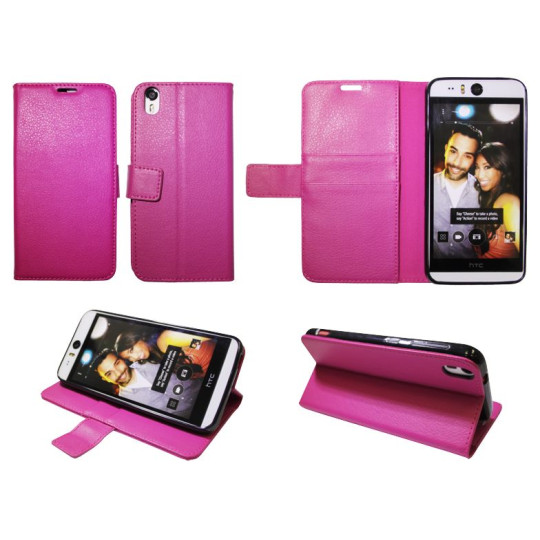 HTC Desire Eye - Preklopna torbica (WLG) - roza