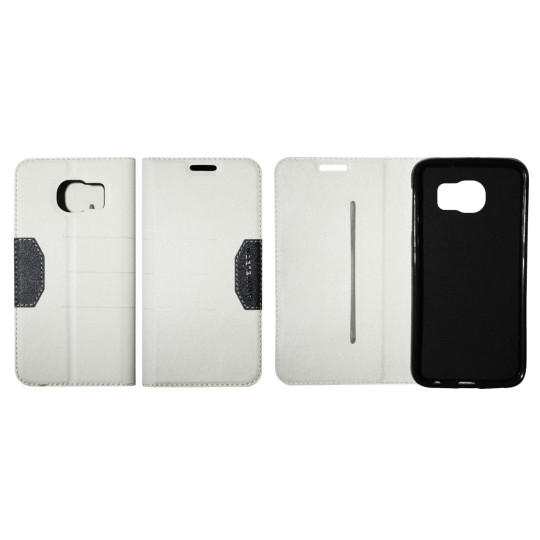 Samsung Galaxy S6 - Preklopna torbica (47G) - bela