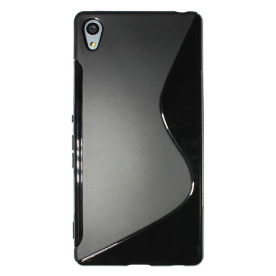 Sony Xperia Z3+ - Gumiran ovitek (TPU) - črn SLine