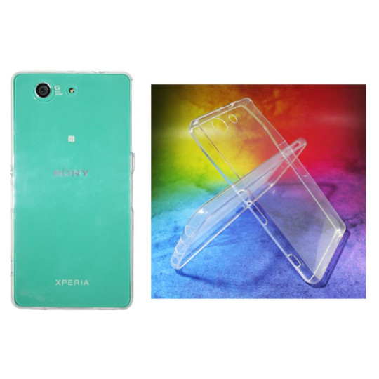 Sony Xperia Z3 Compact/Mini - Gumiran ovitek (TPUA) - prosojen