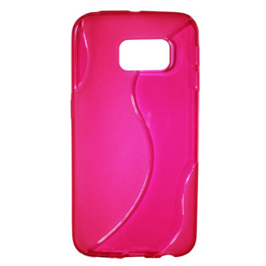 Samsung Galaxy S6 Edge - Gumiran ovitek (TPU) - roza-prosojen SLine