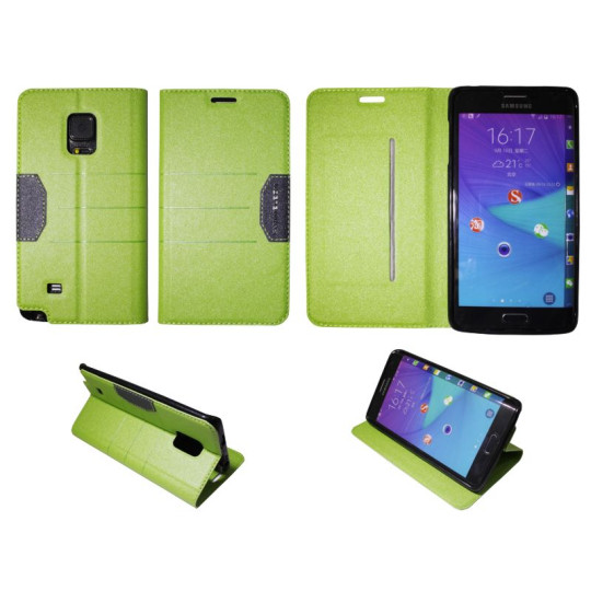 Samsung Galaxy Note Edge - Preklopna torbica (47G) - zelena