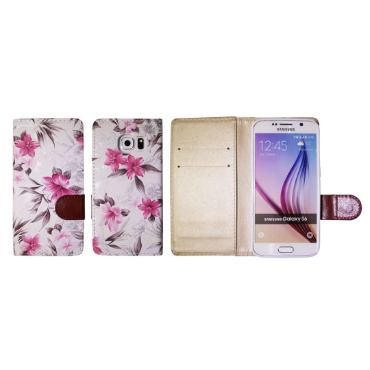Samsung Galaxy S6 - Preklopna torbica (64) - bela