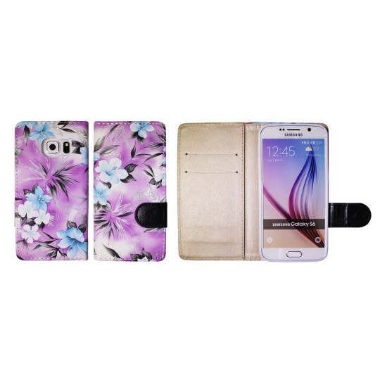 Samsung Galaxy S6 - Preklopna torbica (64) - vijolična