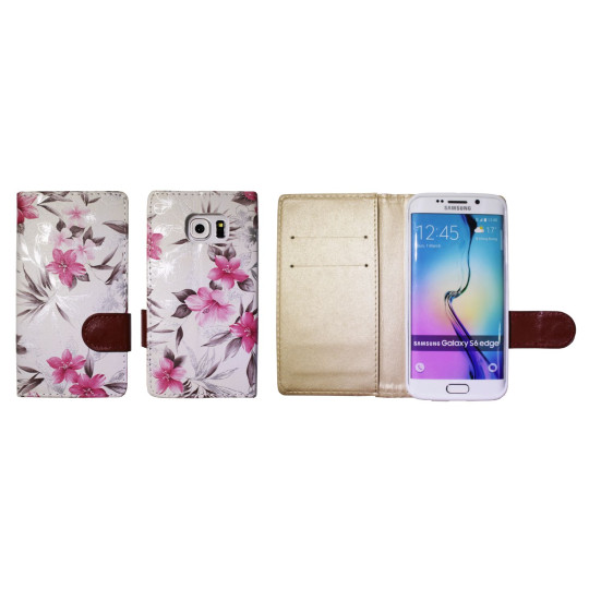 Samsung Galaxy S6 Edge - Preklopna torbica (64) - bela