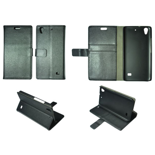 Huawei Ascend G620s - Preklopna torbica (WL) - črna