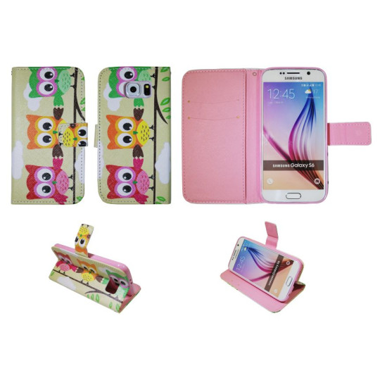 Samsung Galaxy S6 - Preklopna torbica (WLGP) - Owls