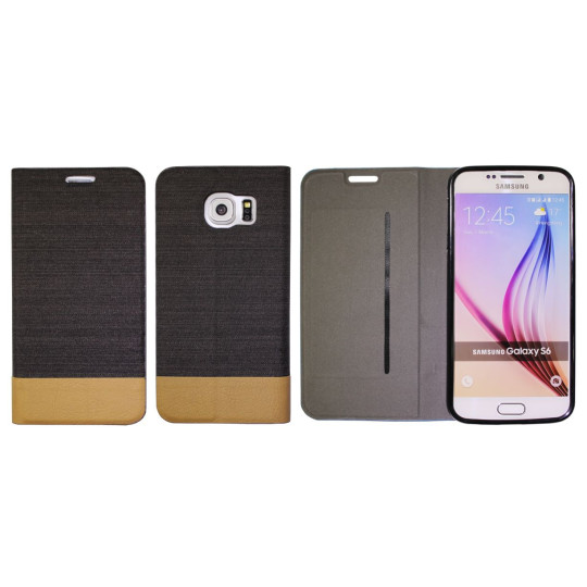 Samsung Galaxy S6 - Preklopna torbica (67G) - črna