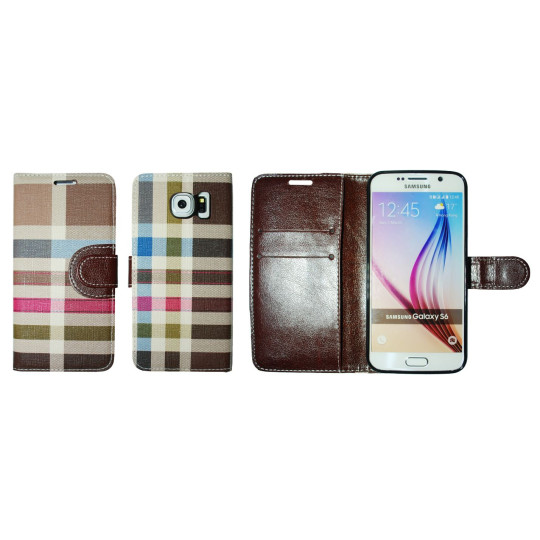 Samsung Galaxy S6 - Preklopna torbica (TKP) - rjava