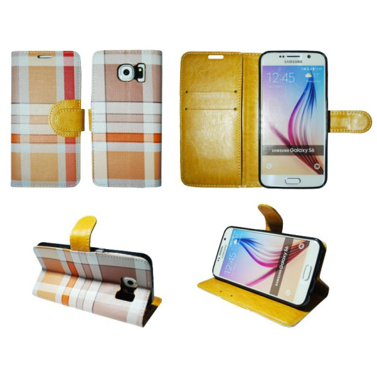 Samsung Galaxy S6 - Preklopna torbica (TKP) - rumena