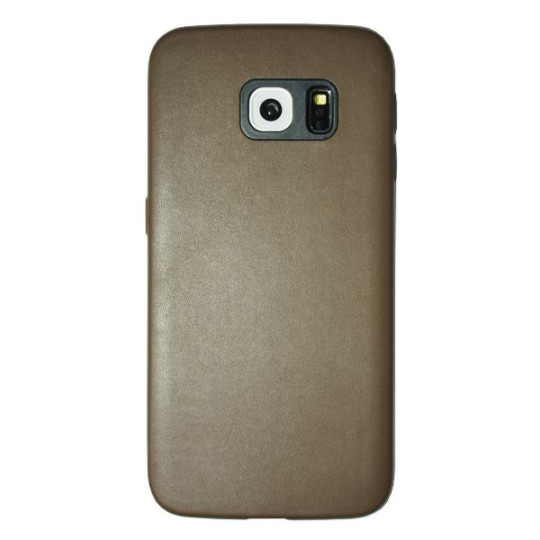 Samsung Galaxy S6 Edge - Okrasni pokrovček (43A) - rjav