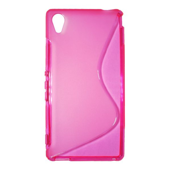 Sony Xperia M4 Aqua - Gumiran ovitek (TPU) - roza-prosojen SLine