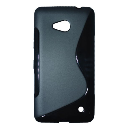 Microsoft Lumia 640 LTE - Gumiran ovitek (TPU) - črn SLine