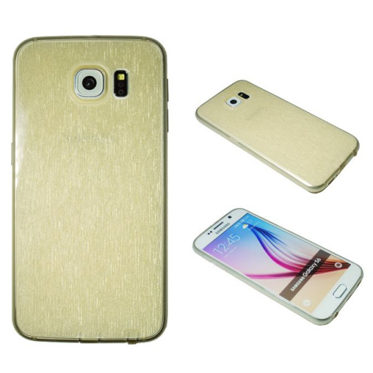Samsung Galaxy S6 - Gumiran ovitek (21B) - zlat