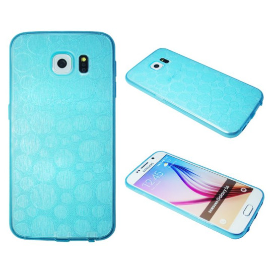 Samsung Galaxy S6 - Gumiran ovitek (21krogci) - moder