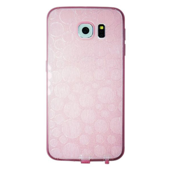 Samsung Galaxy S6 - Gumiran ovitek (21krogci) - roza