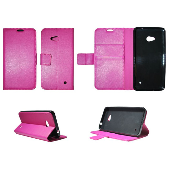 Microsoft Lumia 640 LTE - Preklopna torbica (WLG) - roza