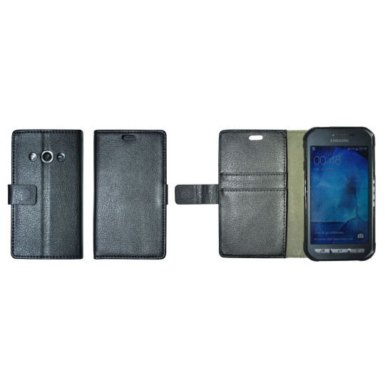 Samsung Galaxy Xcover 3 - Preklopna torbica (WLG) - črna