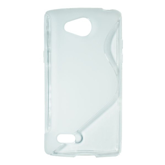 LG Joy - Gumiran ovitek (TPU) - belo-prosojen SLine