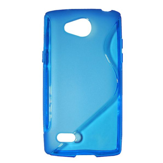 LG Joy - Gumiran ovitek (TPU) - modro-prosojen SLine