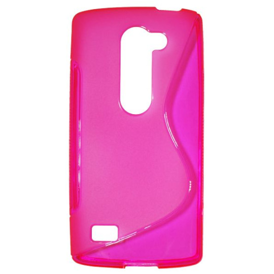 LG Leon - Gumiran ovitek (TPU) - roza-prosojen SLine