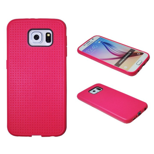 Samsung Galaxy S6 - Gumiran ovitek (08) - roza