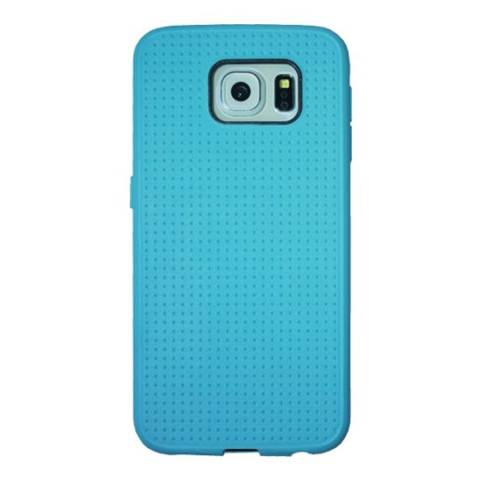 Samsung Galaxy S6 - Gumiran ovitek (08) - svetlo moder