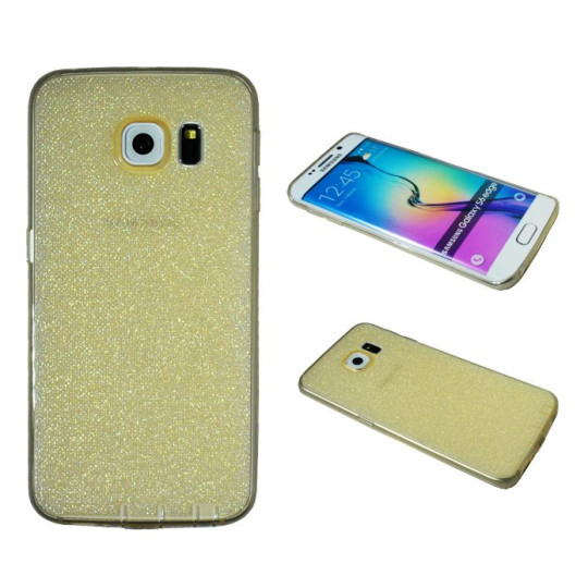 Samsung Galaxy S6 Edge - Gumiran ovitek (21A) - zlat