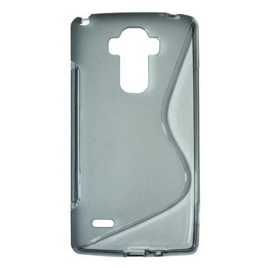 LG G4 Stylus - Gumiran ovitek (TPU) - sivo-prosojen SLine