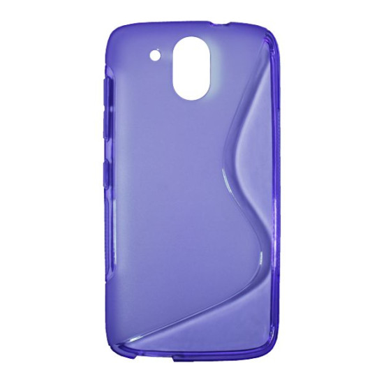 HTC Desire 526 - Gumiran ovitek (TPU) - vijolično-prosojen SLine