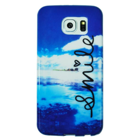 Samsung Galaxy S6 - Gumiran ovitek (TPUP) - Smile