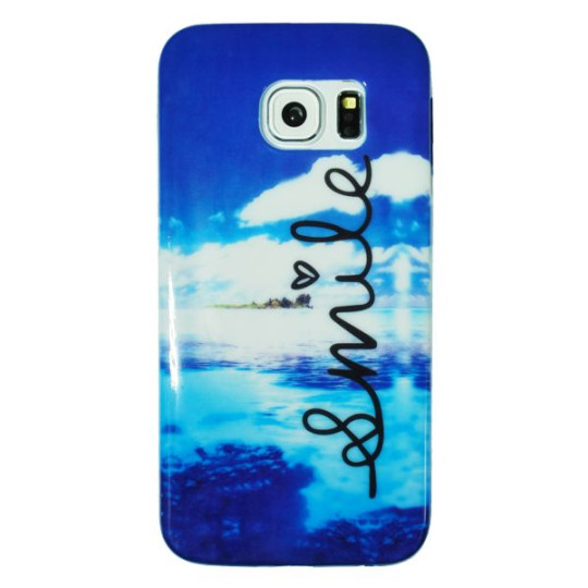 Samsung Galaxy S6 Edge - Gumiran ovitek (TPUP) - Smile
