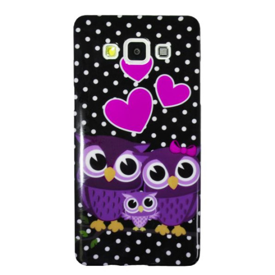 Samsung Galaxy A5 - Gumiran ovitek (TPUP) - Owls in love