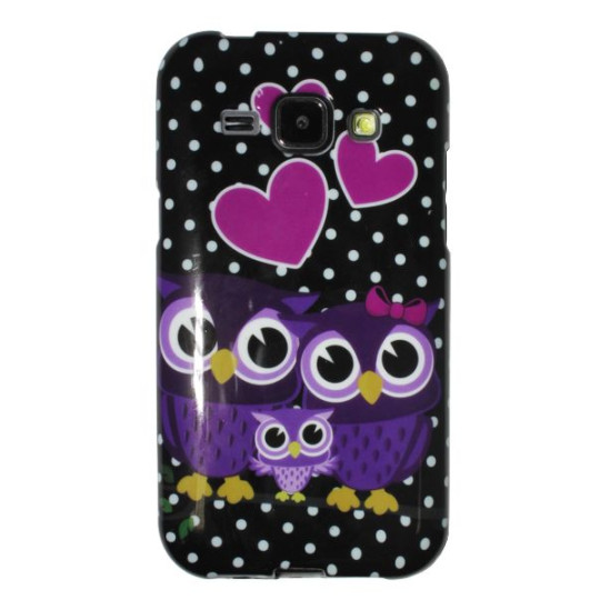 Samsung Galaxy J1 - Gumiran ovitek (TPUP) - Owls in lowe