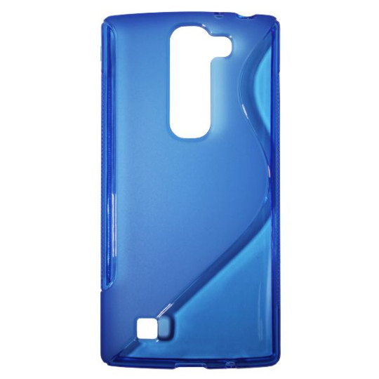 LG G4c/Magna/L Bello Plus - Gumiran ovitek (TPU) - modro-prosojen SLine