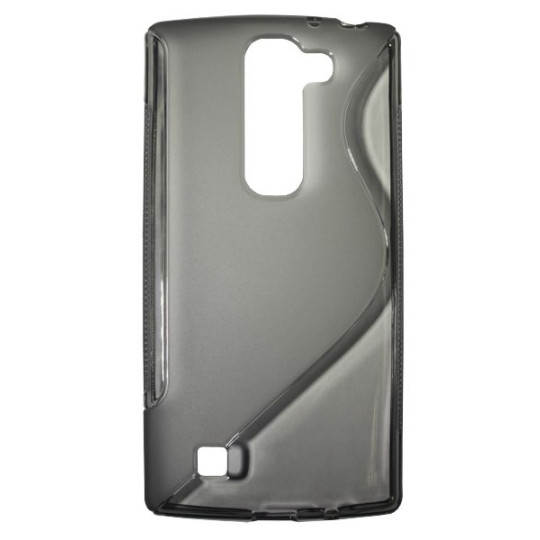 LG G4c/Magna/L Bello Plus - Gumiran ovitek (TPU) - sivo-prosojen SLine