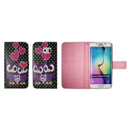 Samsung Galaxy S6 Edge - Preklopna torbica (WLGP) - Night owls