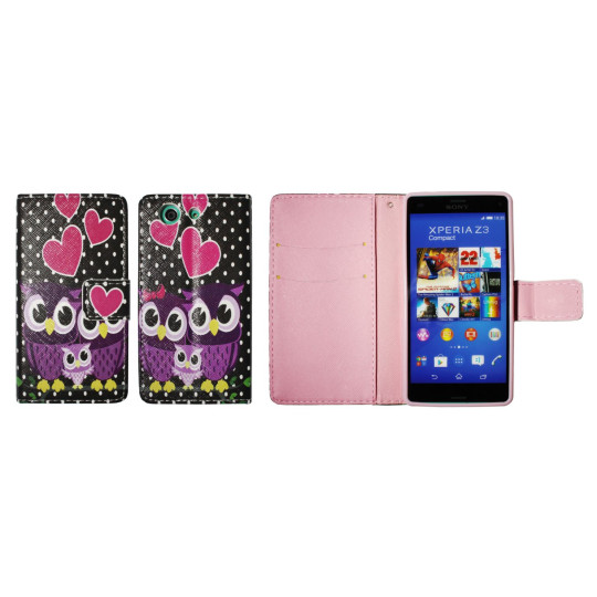 Sony Xperia Z3 Compact/Mini - Preklopna torbica (WLGP) - Night owls
