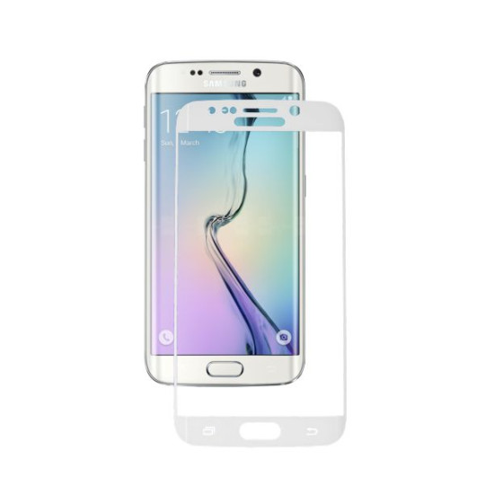 Samsung Galaxy S6 Edge - Zaščitno steklo Excellence (0,33) - belo