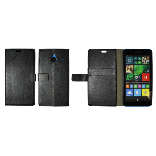 Microsoft Lumia 640 XL - Preklopna torbica (WL) - črna