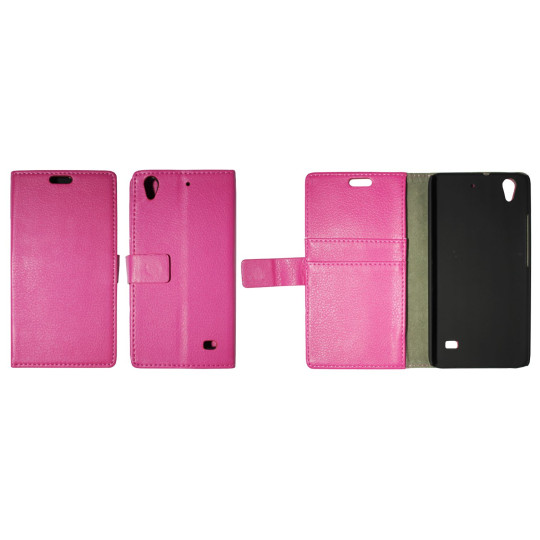 Huawei Ascend G620s - Preklopna torbica (WL) - roza