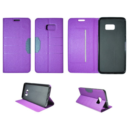 Samsung Galaxy S6 Edge Plus - Preklopna torbica (47G) - vijolična