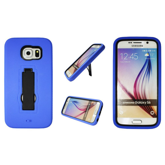 Samsung Galaxy S6 - Gumiran ovitek (26) - moder