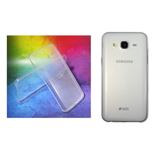 Samsung Galaxy J5 - Gumiran ovitek (TPUA) - prosojen