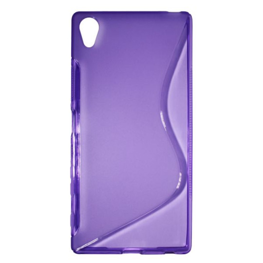 Sony Xperia Z5 Premium - Gumiran ovitek (TPU) - vijolično-prosojen SLine