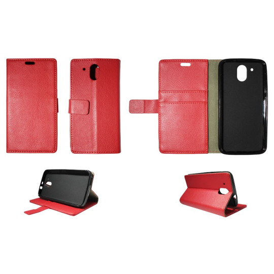 HTC Desire 526 - Preklopna torbica (WLG) - rdeča